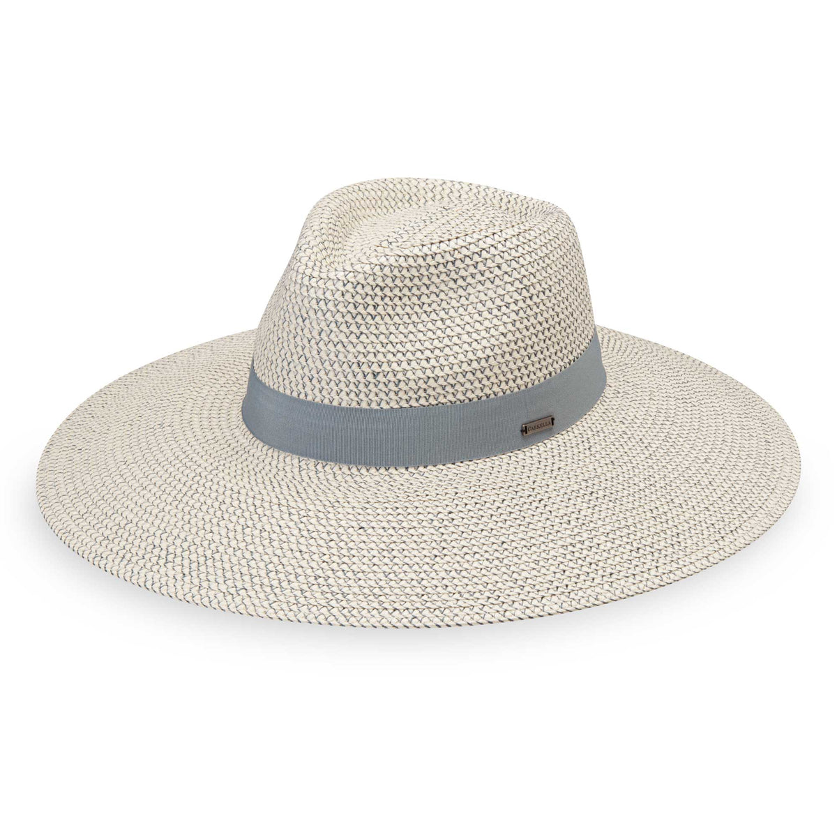 Kerrigan Carkella Hat in Ivory with Cloud Grey Trim