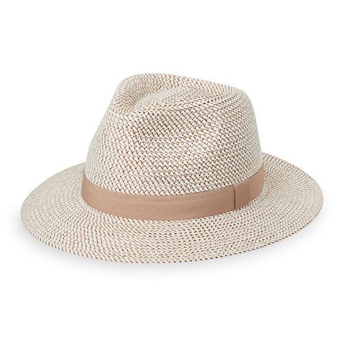 Petite Charlie Wallaroo Hat in Ivory & Taupe