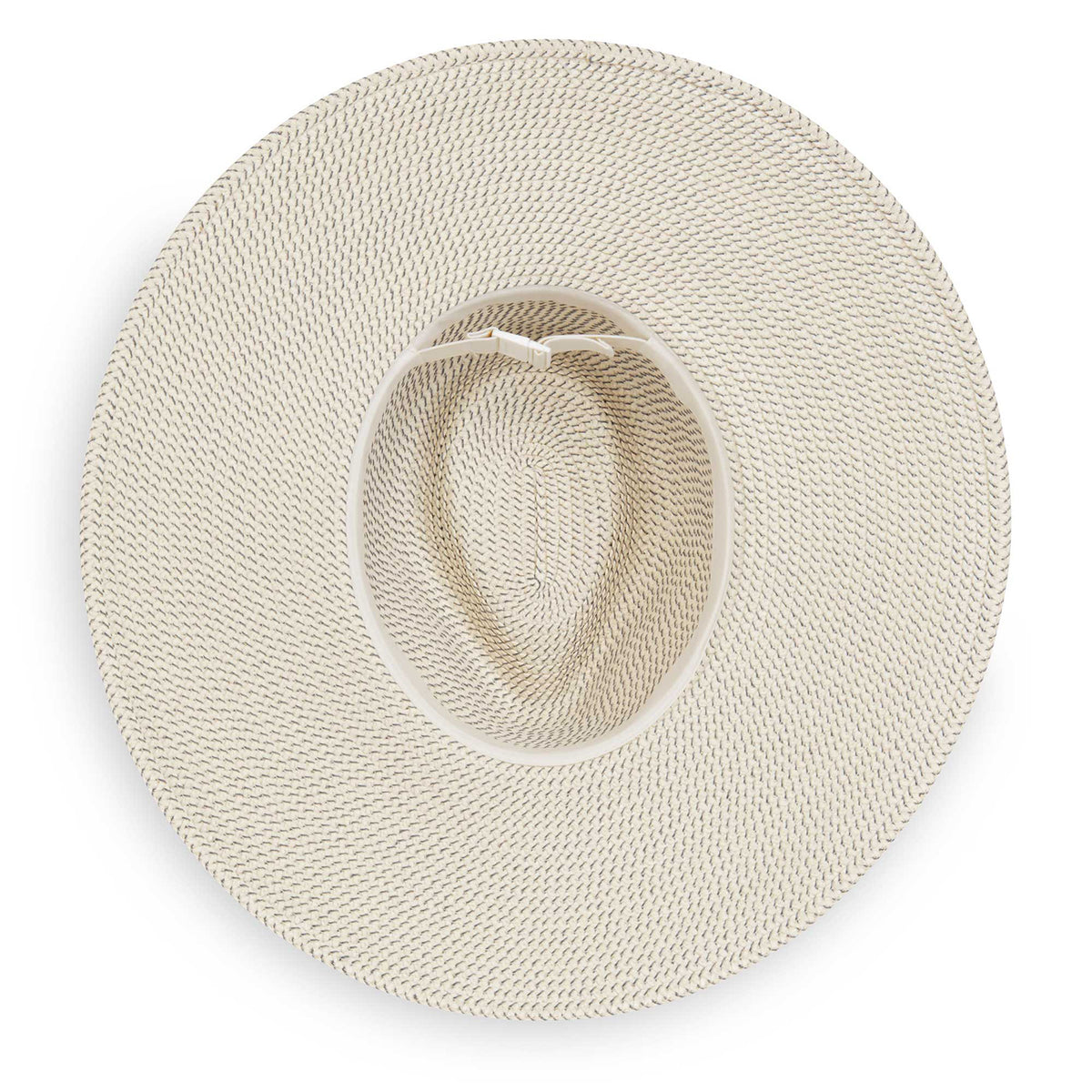 Kerrigan Carkella Hat in Ivory with Cloud Grey Trim