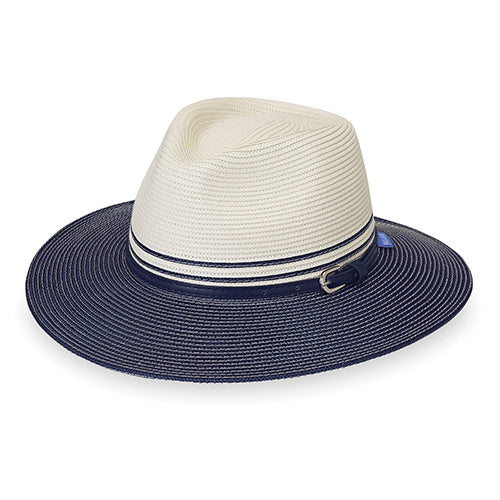 Kristy Wallaroo Hat in Ivory & Navy
