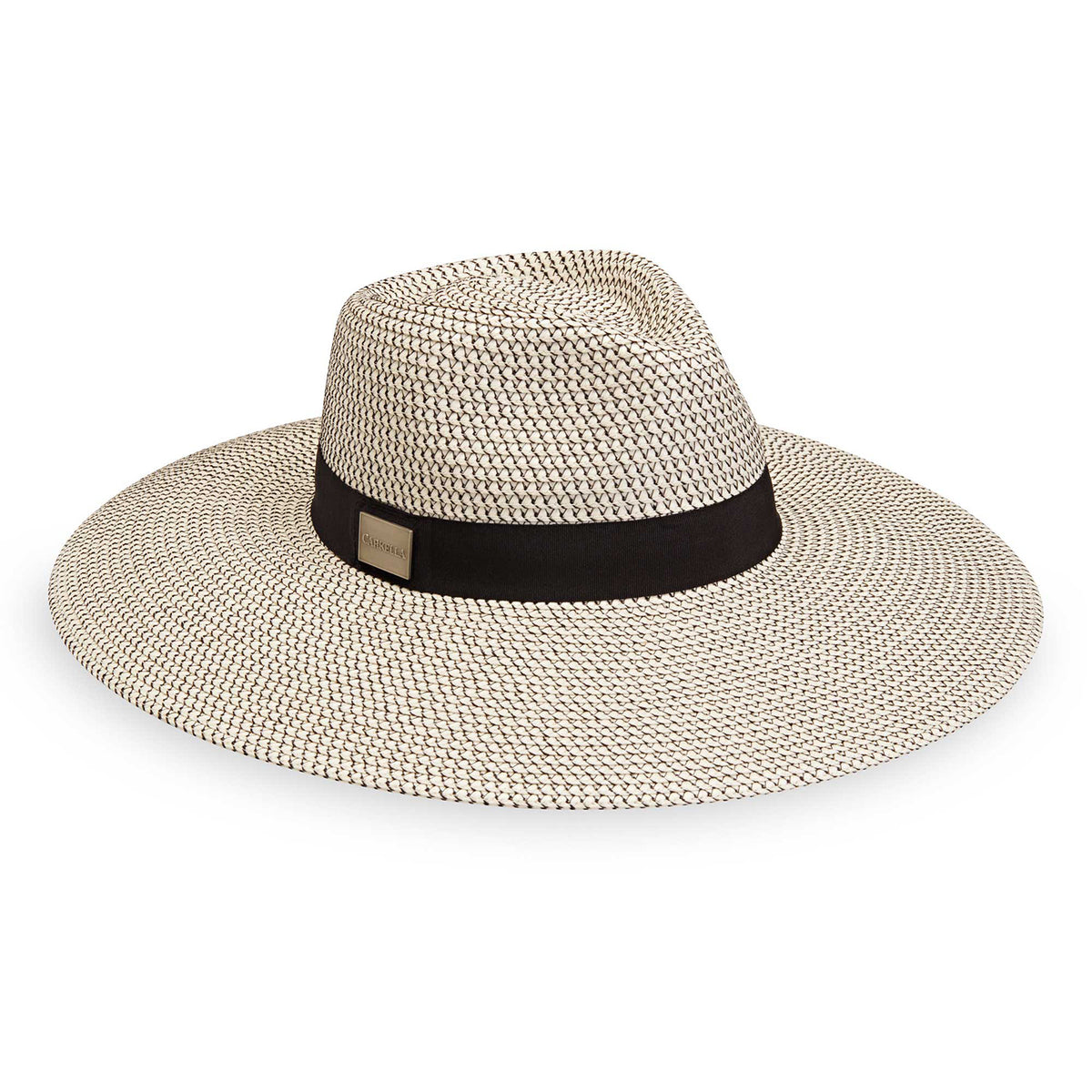 Kerrigan Carkella Hat in Ivory with Black Trim