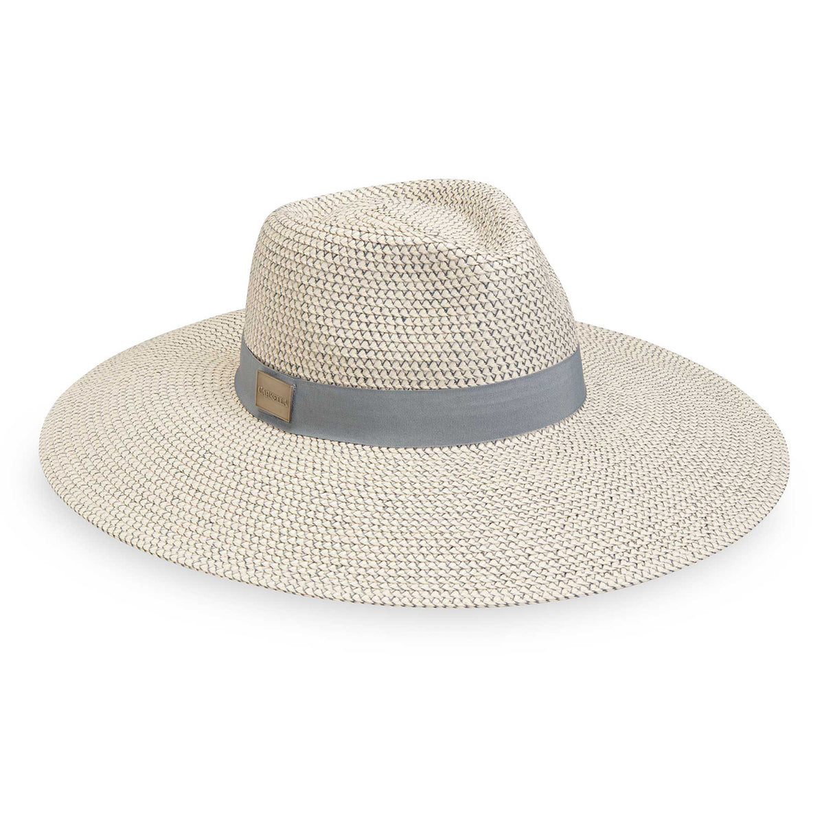 Kerrigan Carkella Hat in Ivory with Cloud Grey Trim