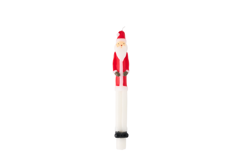 Santa Shaped Boxed 10" Christmas Taper Candle