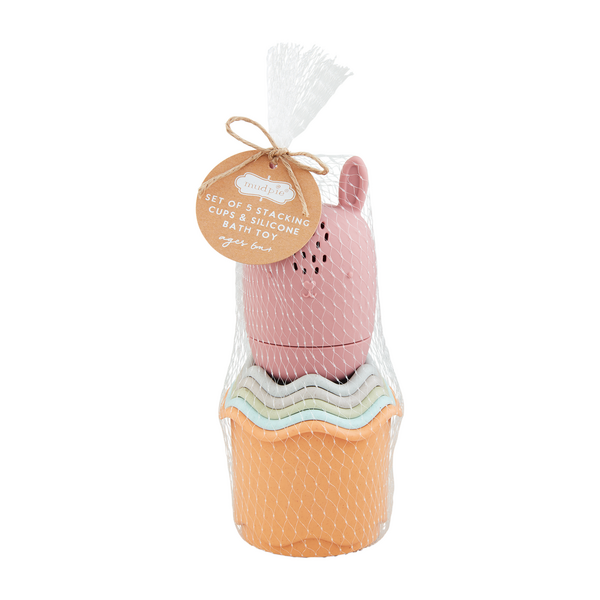 Stacking Cup Bath Set - 3 Colors