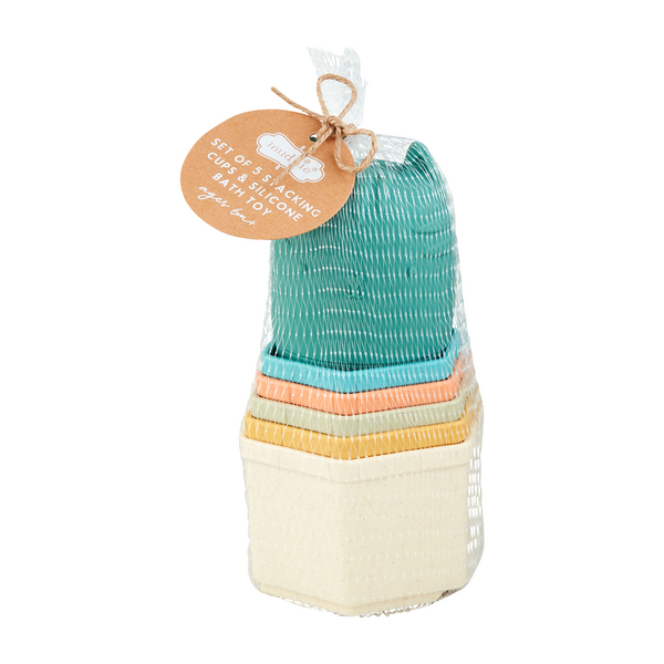 Stacking Cup Bath Set - 3 Colors