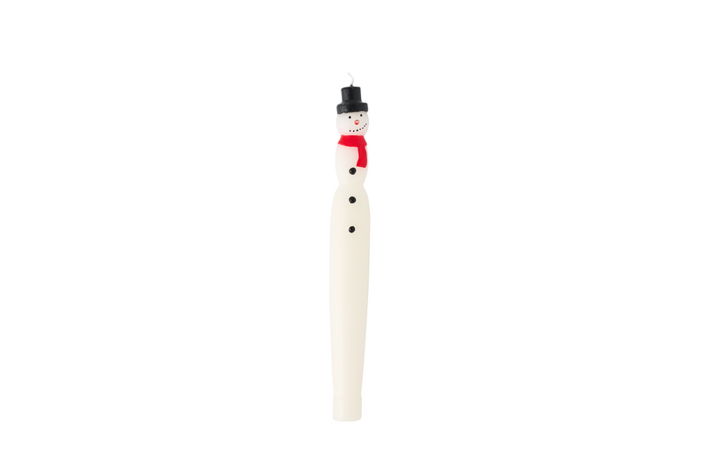 Snowman Boxed 10" Christmas Taper Candle