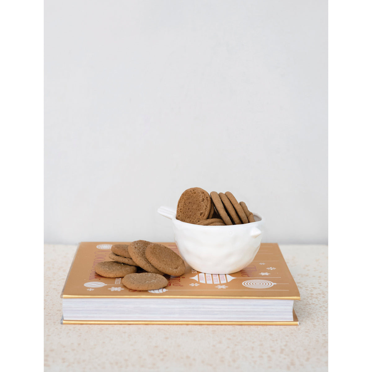 Stoneware White Bird Shaped Bowl