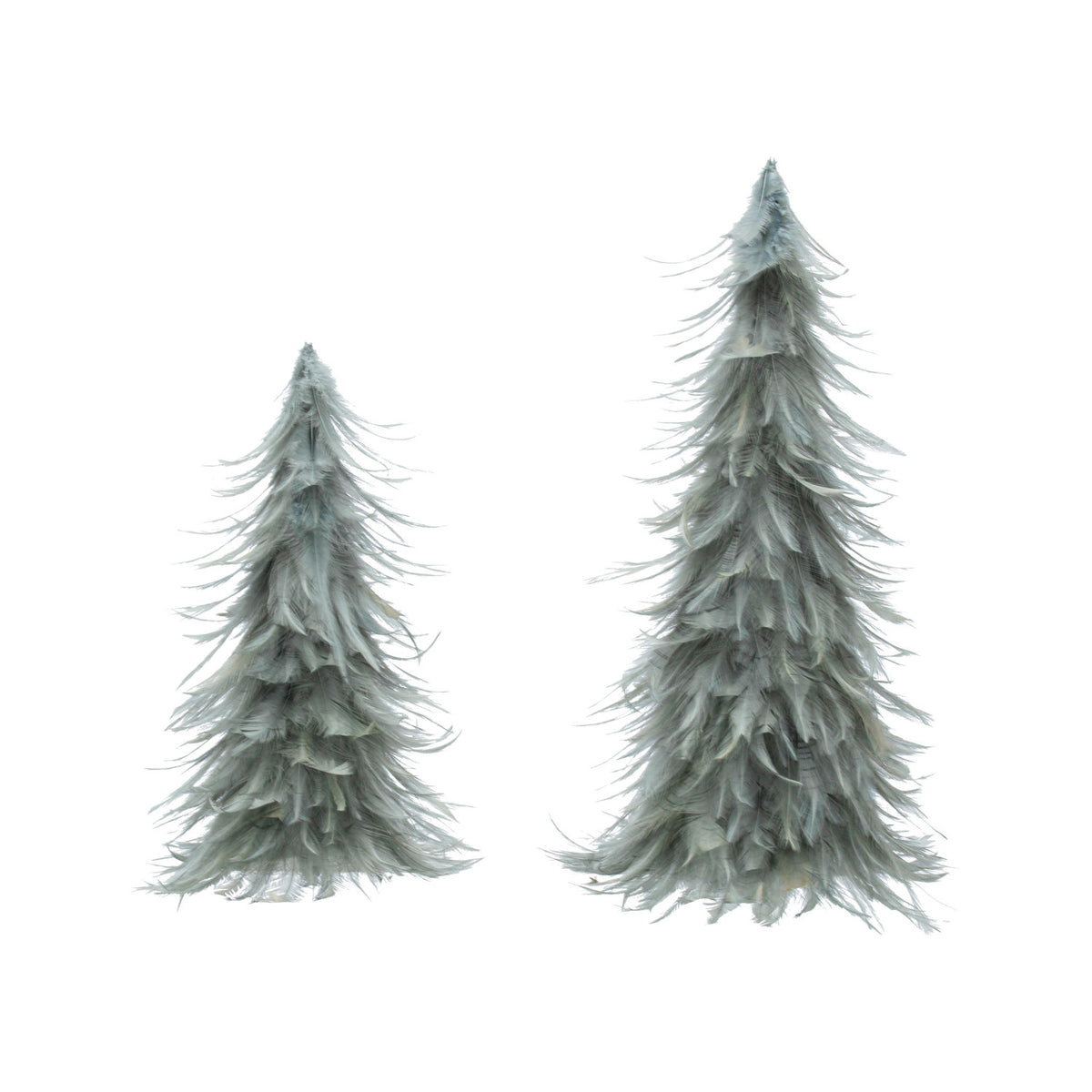 Smoky Gray Feather Trees - 2 Sizes