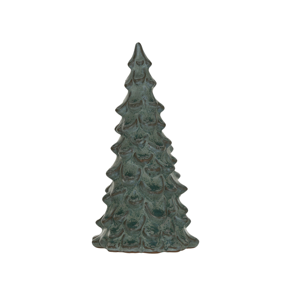 Stoneware Tree, Reactive Glaze, Green (Each One Will Vary)