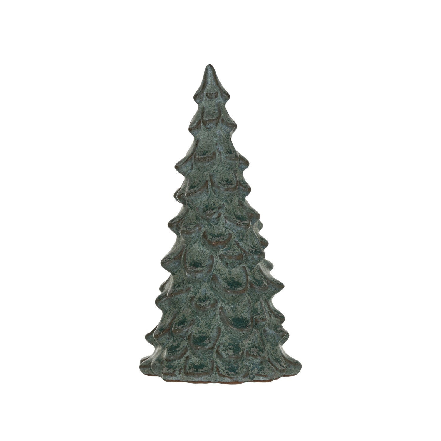 Stoneware Tree, Reactive Glaze, Green (Each One Will Vary)