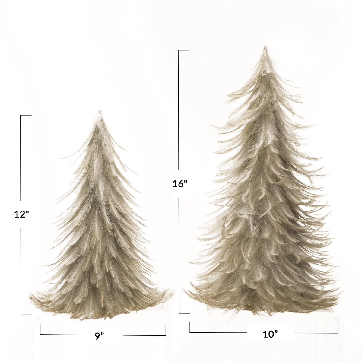 Gray Feather Trees - 2 Sizes