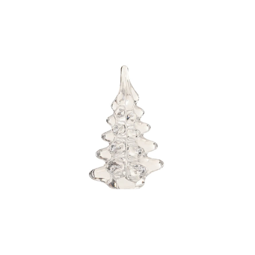 2-1/2" Round x 4-1/4"H Glass Christmas Tree