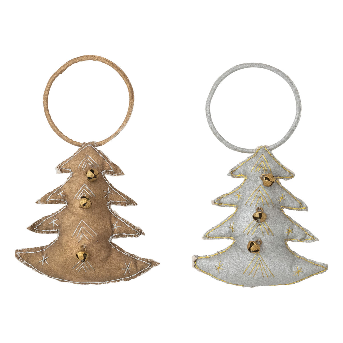 Painted Canvas Door Hanger with Metallic Thread Embroidery, 2 Colors