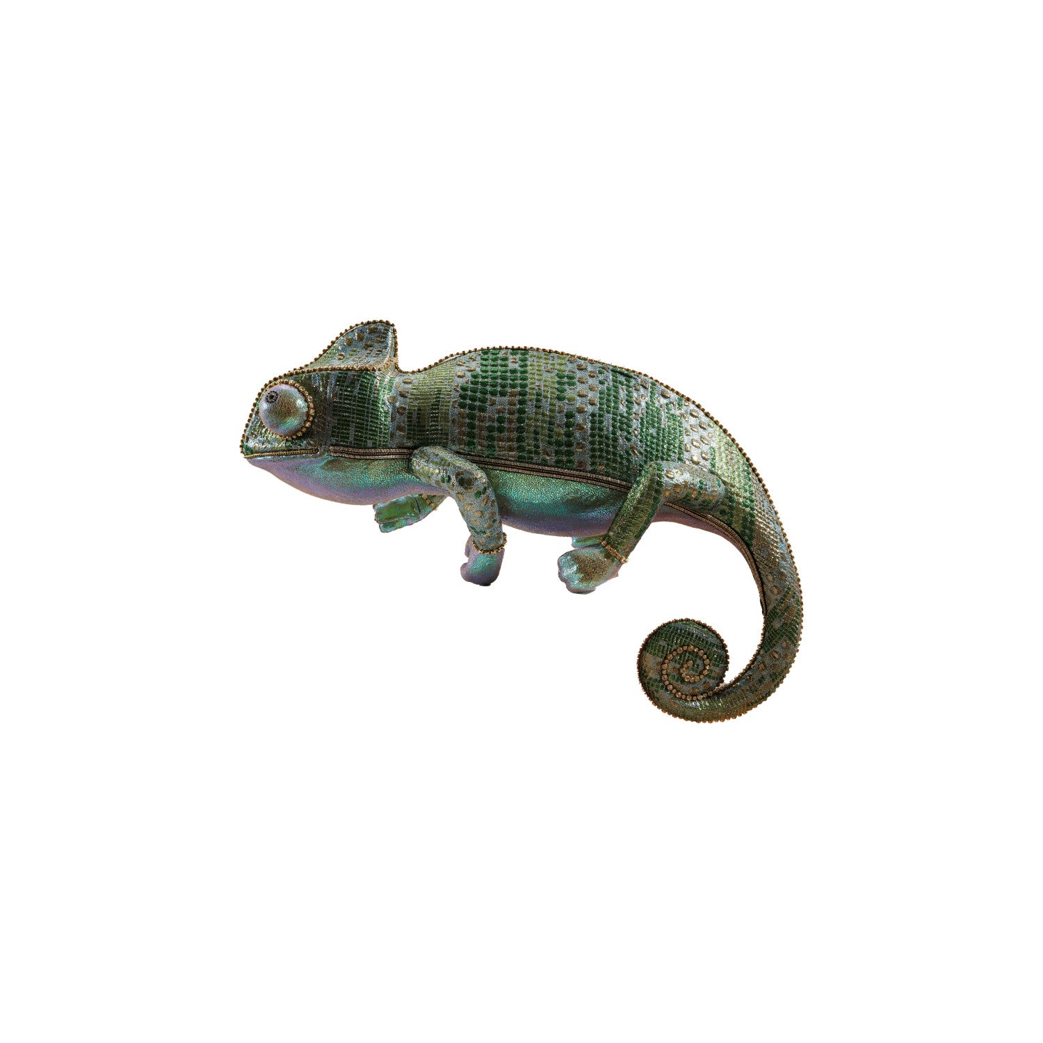 Foam & Fabric Chameleon with Jewels