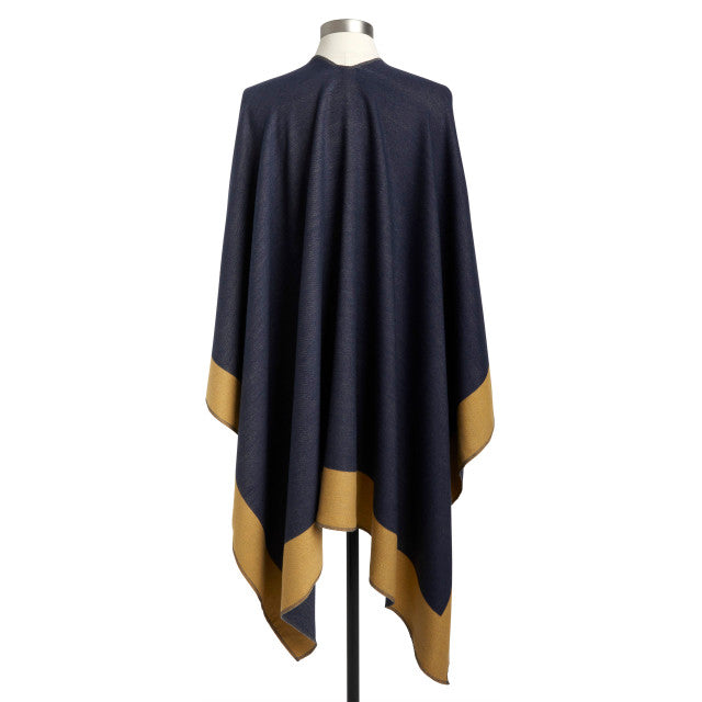 Mustard & Navy Reversible Kimono