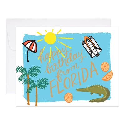 "Happy Birthday from Florida" Card - One Amazing Find: Creative Home Market