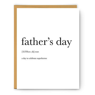 Father's Day Definition - Greeting Card - One Amazing Find: Creative Home Market