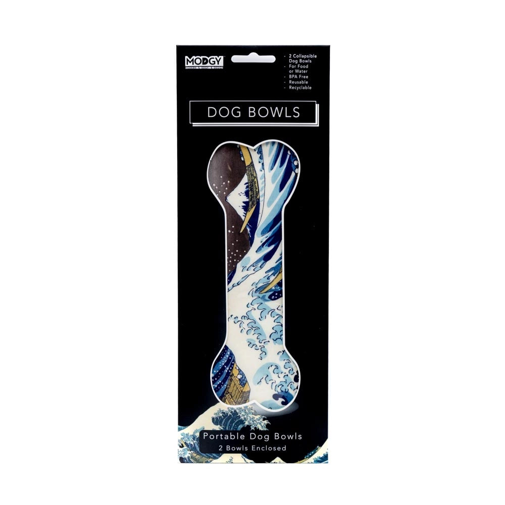 The Great Wave Dog Bowls