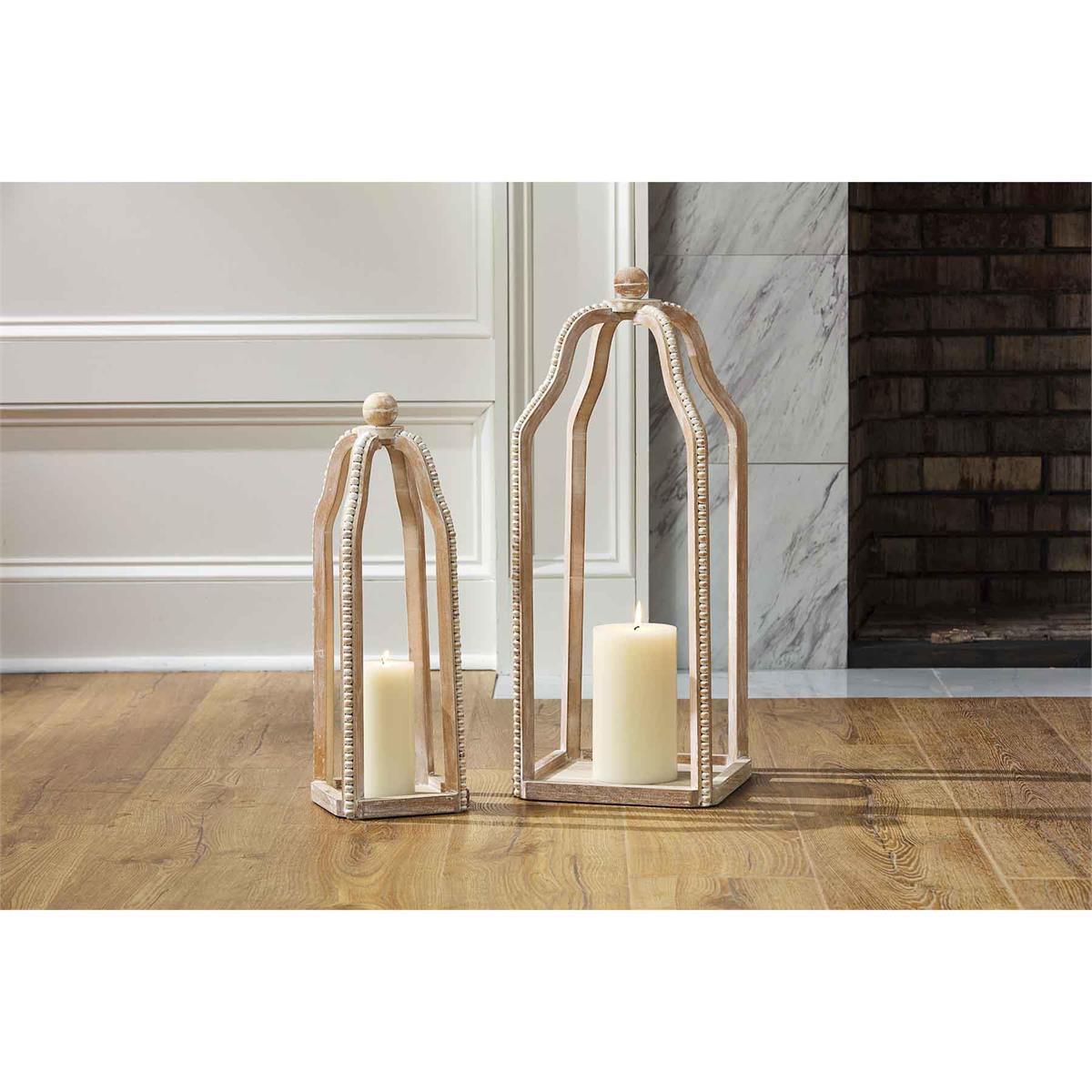 Tall Beaded Lantern Set - One Amazing Find: Creative Home Market