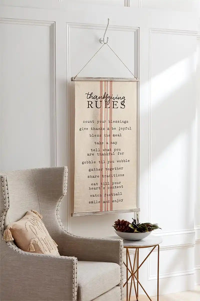 Holiday Rules Reversible Wall Hanger - One Amazing Find: Creative Home Market