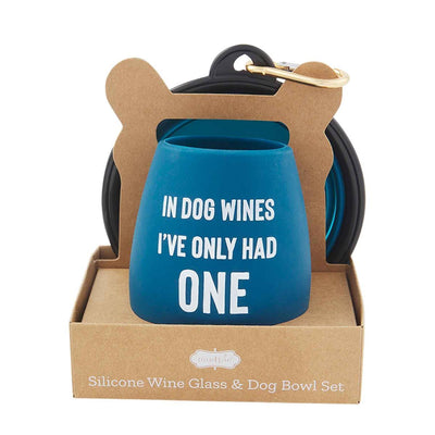 Silicone Wine Glass & Dog Bowl Set - One Amazing Find: Creative Home Market