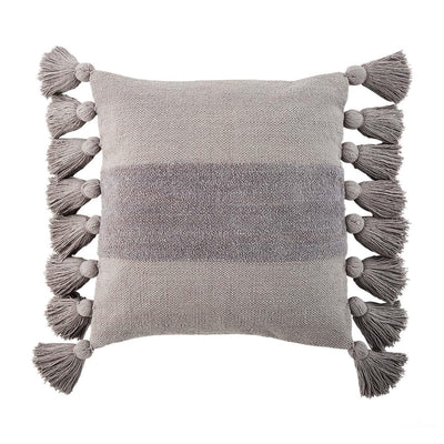 Gray Square Tassel Pillow - One Amazing Find: Creative Home Market
