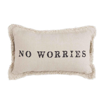 No Worries Throw Pillow - One Amazing Find: Creative Home Market