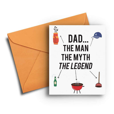 The Man The Myth The Legend Father's Day Card - One Amazing Find: Creative Home Market