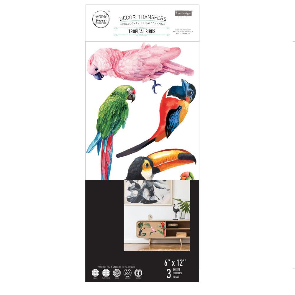 Re-Design with Prima 'Tropical Birds' Transfers - One Amazing Find: Creative Home Market