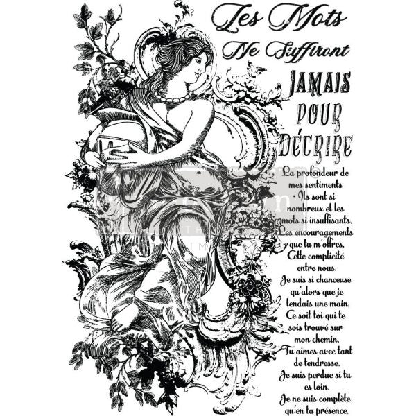 Re-Design with Prima "Youth Fountain" Decor Transfer