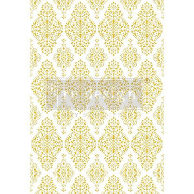 Re-Design with Prima 'Kacha Gold Damask' Decor Transfers - One Amazing Find: Creative Home Market