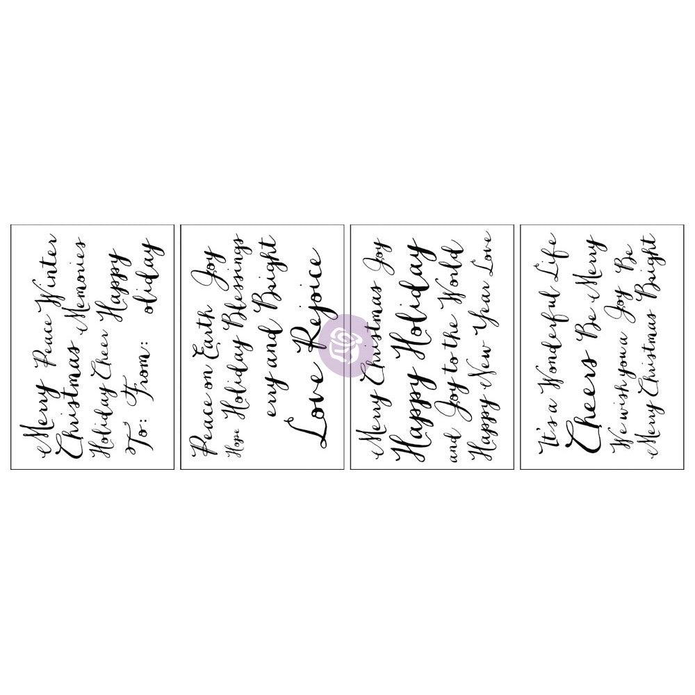 Adhesive Rub-Ons - Holiday Greetings - One Amazing Find: Creative Home Market