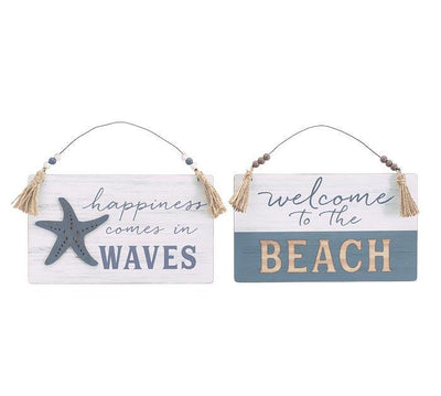 Assorted Beach Signs with Tassels - One Amazing Find: Creative Home Market