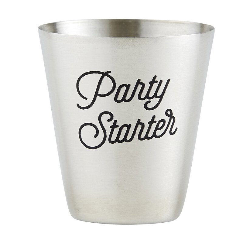 Party Starter Stainless Steel Shot Cups 4 Pack