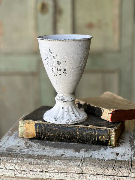 Cream 6" Amorial Goblet