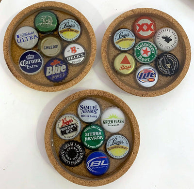 Resin Beer Cap Cork Coasters - One Amazing Find: Creative Home Market