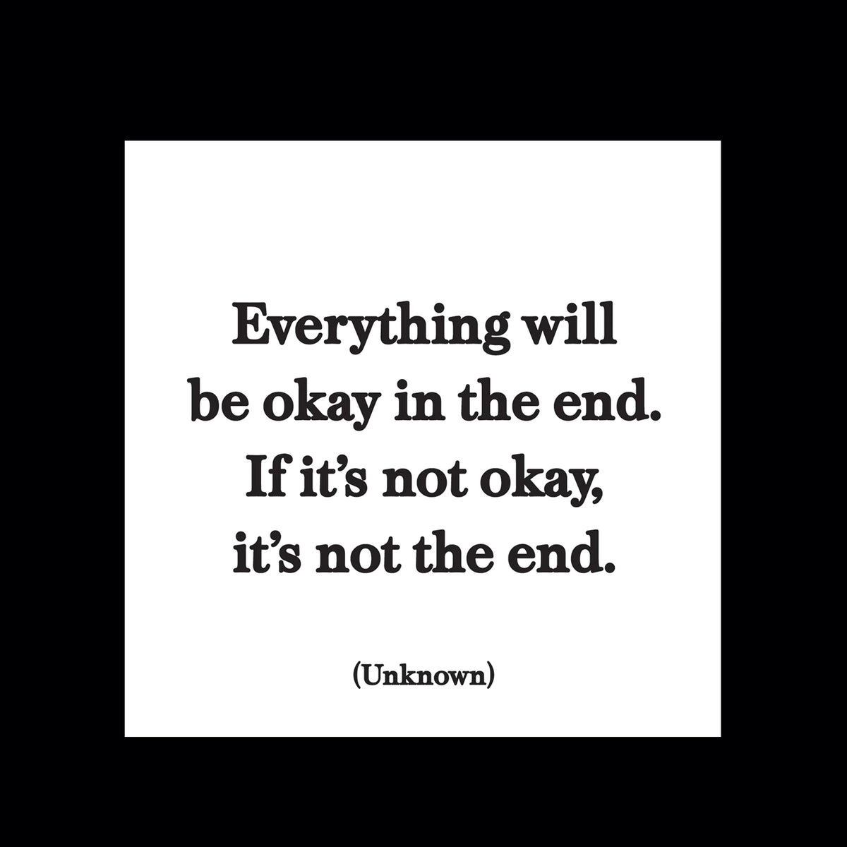 Everything will be okay... Magnet - One Amazing Find: Creative Home Market
