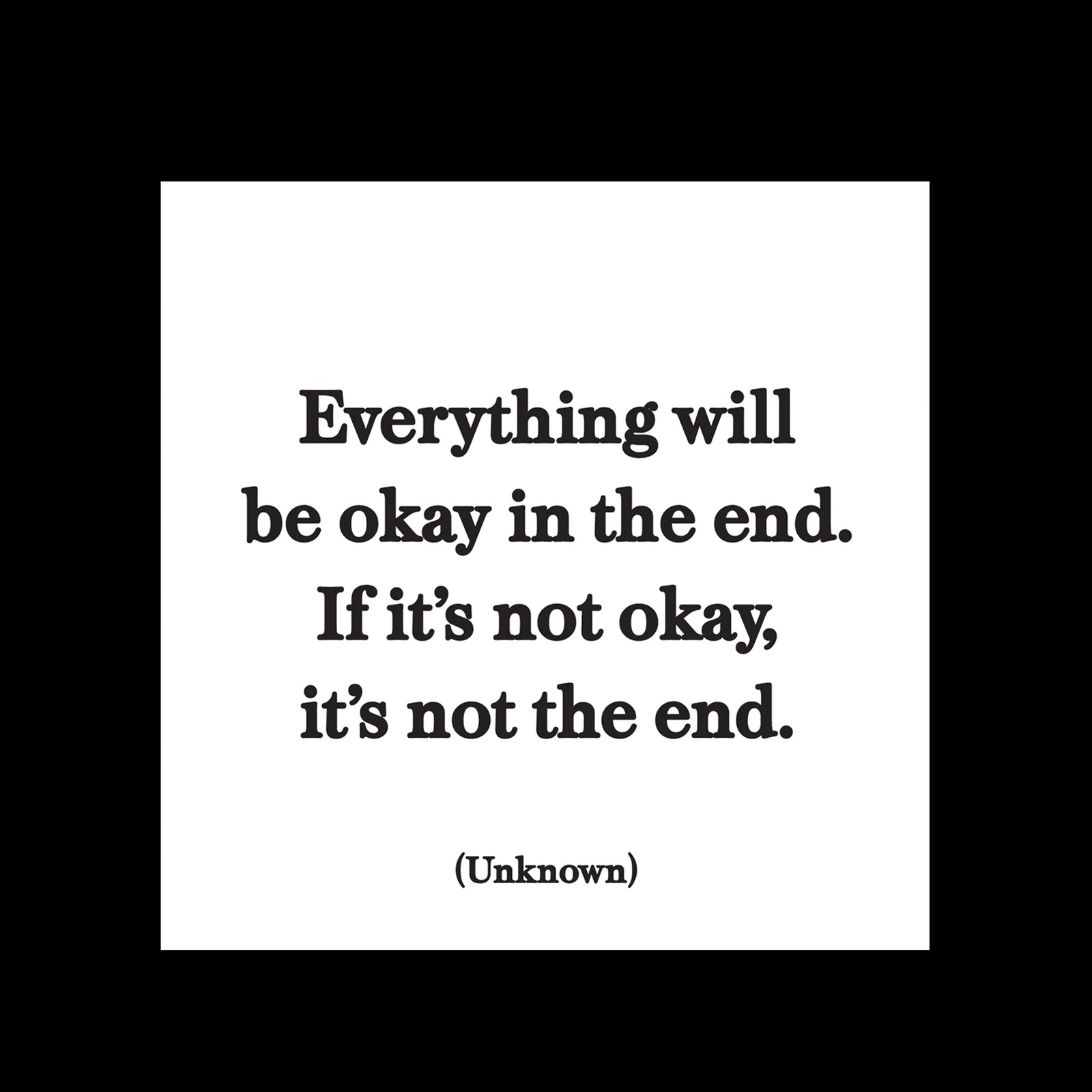Everything will be okay... Magnet - One Amazing Find: Creative Home Market