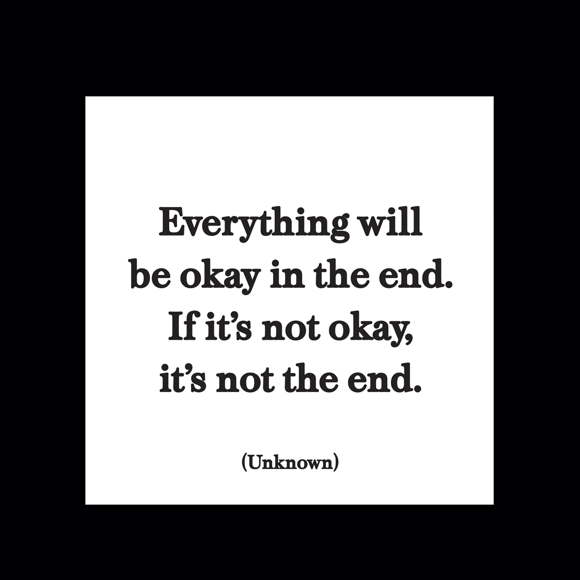 Everything will be okay... Magnet - One Amazing Find: Creative Home Market