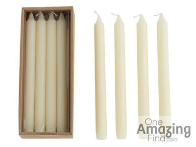 Unscented Taper Candles In Box, Set of 12 - One Amazing Find: Creative Home Market