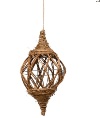 Willow Tear Drop Ornament - One Amazing Find: Creative Home Market