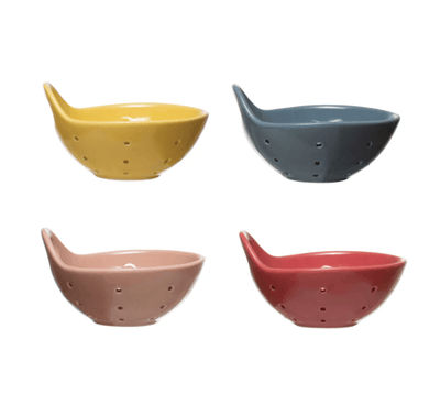 Stoneware Berry Bowl with Handle - One Amazing Find: Creative Home Market