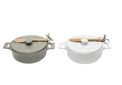 Brie Baker with Lid and Spreader - One Amazing Find: Creative Home Market