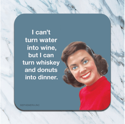 Whiskey and Donuts Funny Coaster - One Amazing Find: Creative Home Market