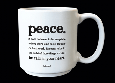 peace. Mini Mug - One Amazing Find: Creative Home Market