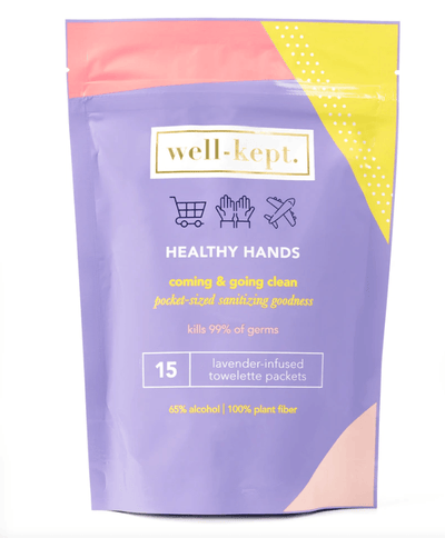 Healthy Hands - Lavender Infused towelettes - One Amazing Find: Creative Home Market