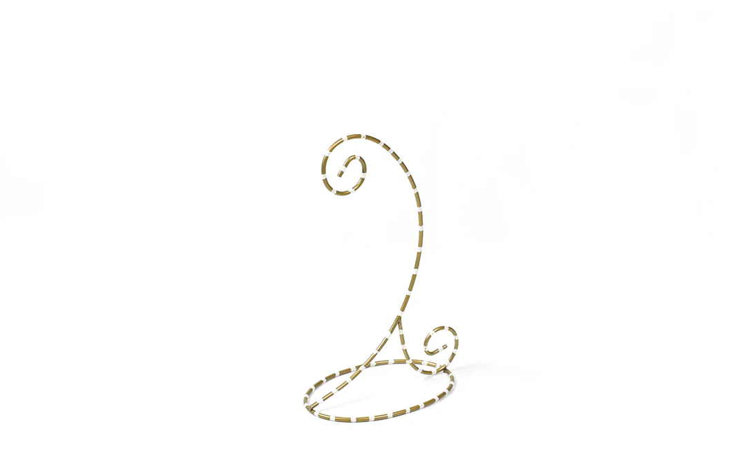 Gold and White Ornament Stand