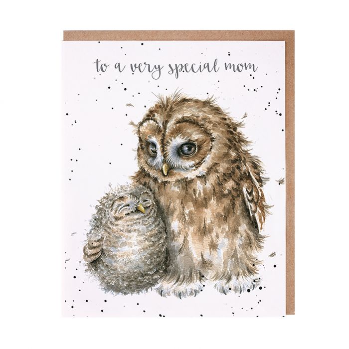 Special Mom Owl Greeting Card
