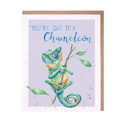'One in a Chameleon'  greeting card - One Amazing Find: Creative Home Market