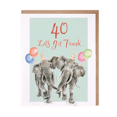 '40 Let's Get Trunk' Birthday Card - One Amazing Find: Creative Home Market